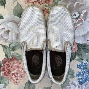 Vans Slip On Leather Perf Skate Shoe